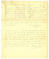 Alien deposition, Thomas Hyland, 1825