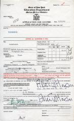 Application for a license to screen the motion picture film, "Casablanca"