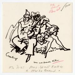 Holiday card from Vera and Brenda Kuhn to Governor Averell Harriman