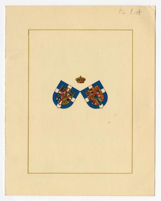 Holiday card from King Paul of Greece to Governor Averell Harriman