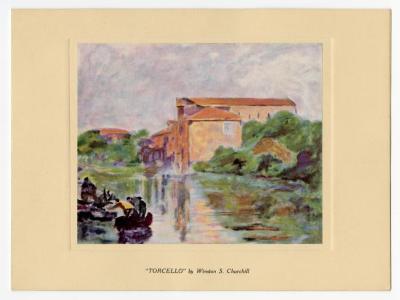 Holiday card from Winston Churchill to Governor Averell Harriman