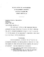Majority report and recommendations of the Governor's Commission appointed to review the State's abortion law