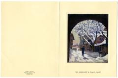 Holiday card from Winston Churchill to Governor Averell Harriman