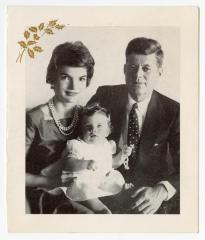 Holiday card from Senator John F. Kennedy to Governor Averell Harriman