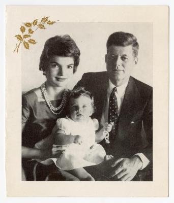 Holiday card from Senator John F. Kennedy to Governor Averell Harriman