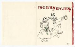 Holiday card from Liz and Daniel Patrick Moynihan to Governor Averell Harriman