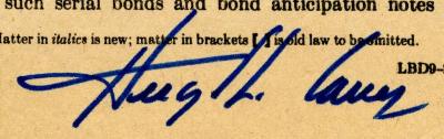 Signature of Governor Carey. 1979