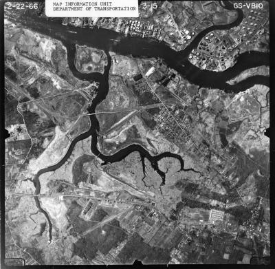 Aerial photograph of Arthur Kill USGS quadrangle
