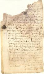 Bond of Govert Loockemans and Cornelis Leendersen for goods brought over in the ship Coninck David