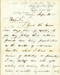 Letter from Paymaster General to Adjutant General