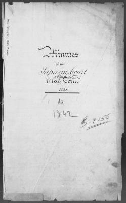 Engrossed minutes of the Supreme Court of Judicature, May 1831