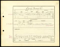 Abstract of muster roll, James C. Spry