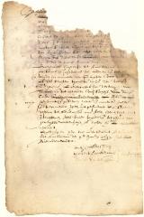 Bond of Dirck Corssen Stam to skipper Jop Arentsen for the payment of his board on the voyage to New Netherland