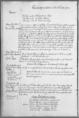 Engrossed minutes of the Supreme Court of Judicature, October 1791