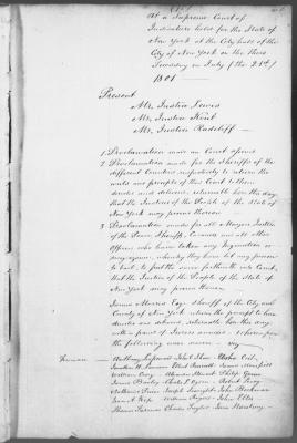 Engrossed minutes of the Supreme Court of Judicature, July - August 1801