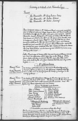 Engrossed minutes of the Supreme Court of Judicature, November 1794