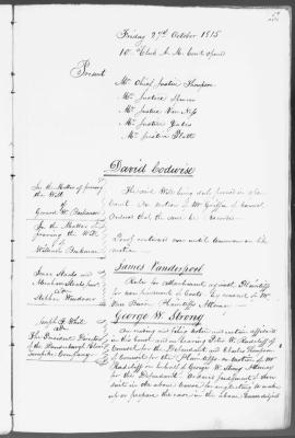 Engrossed minutes of the Supreme Court of Judicature, October 1815