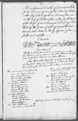 Engrossed minutes of the Supreme Court of Judicature, October 1764