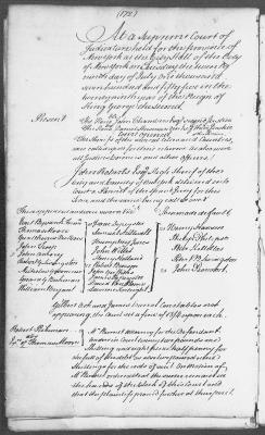 Engrossed minutes of the Supreme Court of Judicature, July - October 1755