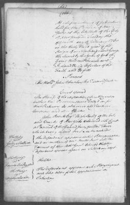 Rough minutes of the Supreme Court of Judicature, January - October 1760