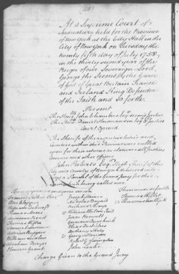Engrossed minutes of the Supreme Court of Judicature, July - October 1758
