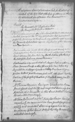 Engrossed minutes of the Supreme Court of Judicature, October 1790