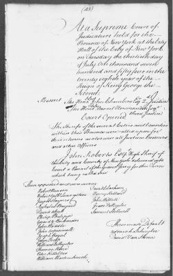 Engrossed minutes of the Supreme Court of Judicature, July - October 1754