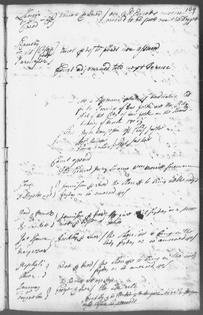 Engrossed minutes of the Supreme Court of Judicature, March 1707 - October 1708