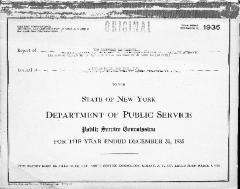 Public utilities annual report of New Amsterdam Gas Company, 1935