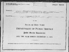 Public utilities annual report of New Amsterdam Gas Company, 1933