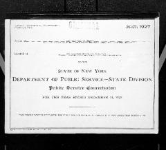 Public utilities annual report of New Amsterdam Gas Company, 1927