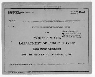 Public utilities annual report of Brooklyn Borough Gas Company, 1942
