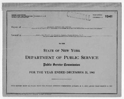 Public utilities annual report of Brooklyn Borough Gas Company, 1941