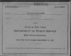 Public utilities annual report of Kings County Lighting Company, 1947