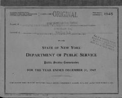 Public utilities annual report of Kings County Lighting Company, 1945