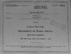 Public utilities annual report of Kings County Lighting Company, 1954