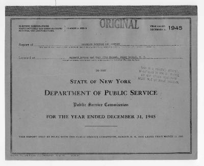 Public utilities annual report of Brooklyn Borough Gas Company, 1945