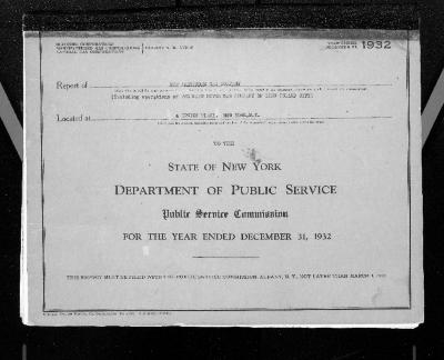 Public utilities annual report of New Amsterdam Gas Company, 1932