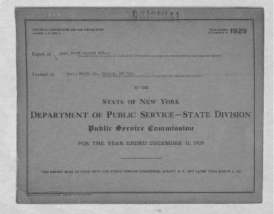 Public utilities annual report of Kings County Lighting Company, 1929