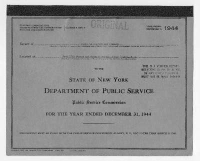 Public utilities annual report of Brooklyn Borough Gas Company, 1944
