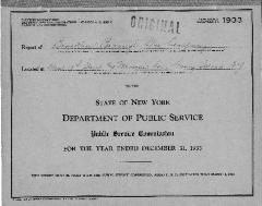 Public utilities annual report of Brooklyn Borough Gas Company, 1933