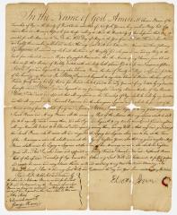 Probated will of Ebenezer Brown, 1783