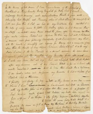 Probated will of Rem Couwenhoven, 1783