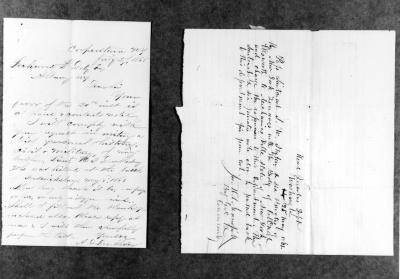 Civil War. Letter from Major General Doubleday to Lockwood Doty.