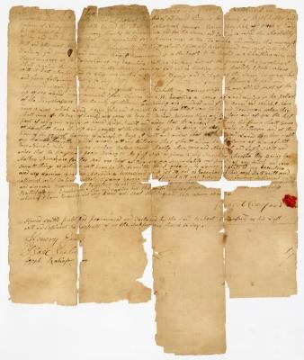 Probated will of Robert Crawford, 1784