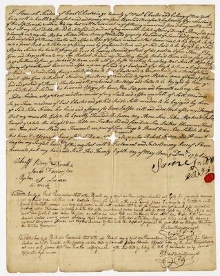 Probated will of Samuel Sneden, 1785