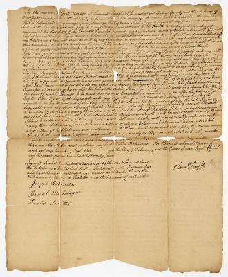Probated will of Nathaniel Smith, 1783