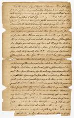 Probated will of Abraham Parcel, 1784