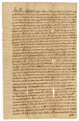 Probated will of Andrew Abramse, 1784