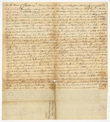 Probated will of Obadiah Rogers, 1784